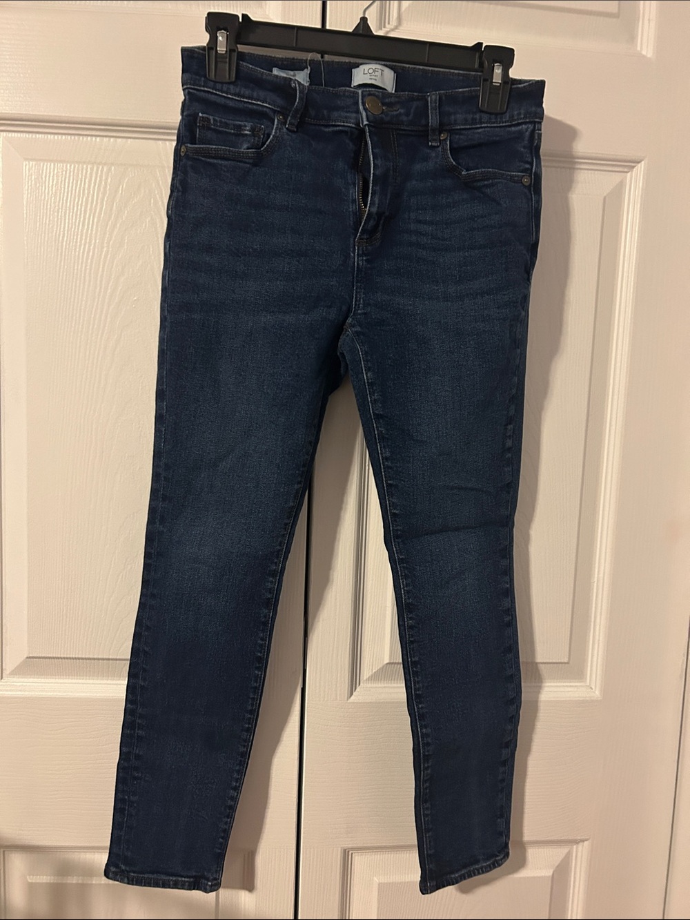 LOFT Women's Dark Indigo Skinny Jeans